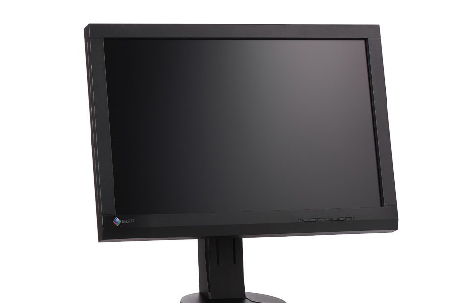 monitor graficzny z delikatnym gradientem na matrycy jako przykład oświetlenia gradientowego w fotografii produktowej
